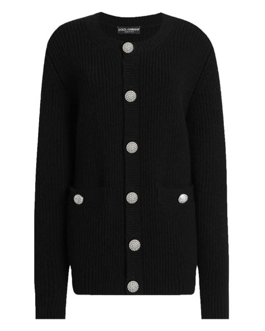 Dolce & Gabbana Virginwool Cardigan Black