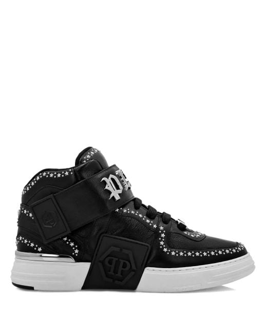 Philipp Plein Black Gothic Plein Sneakers