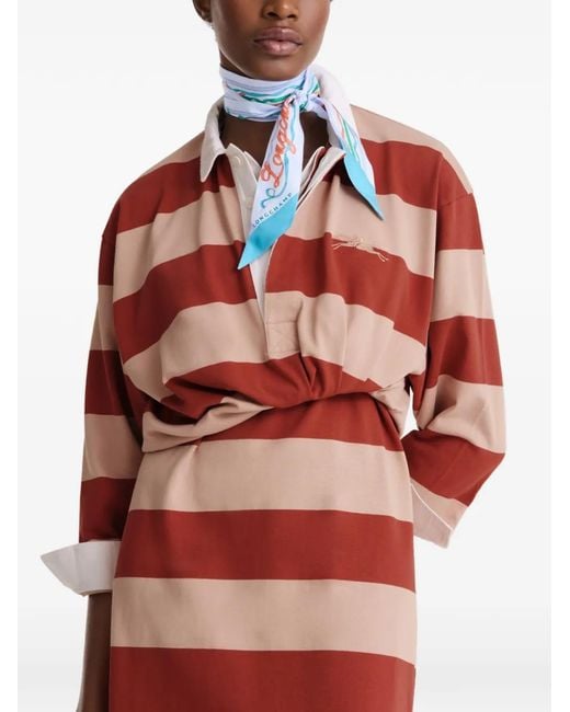 Longchamp Red Rubans Scarf
