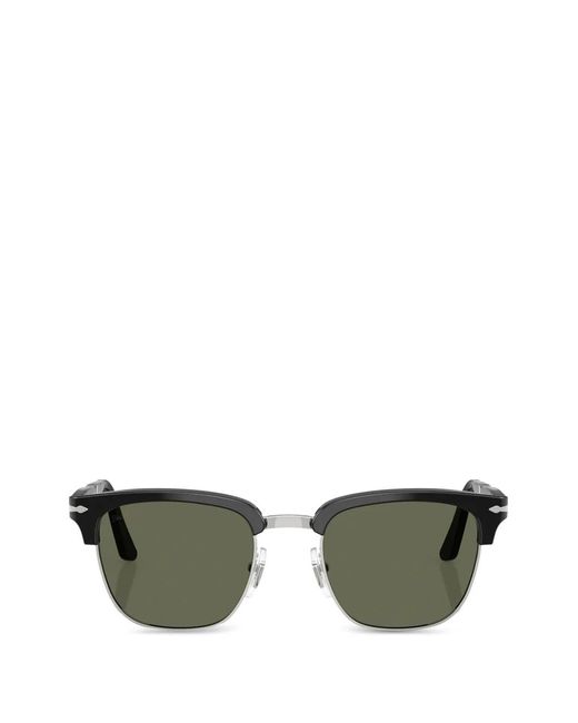 Persol Green Square-Frame Foldable Sunglasses