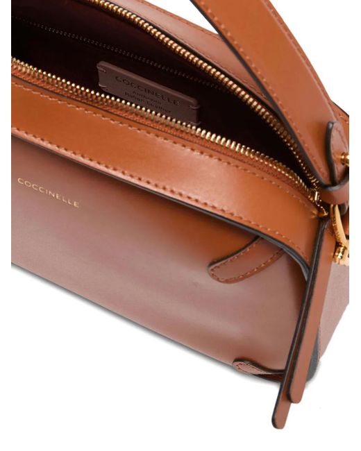 Coccinelle Brown Small Maleta Tote Bag