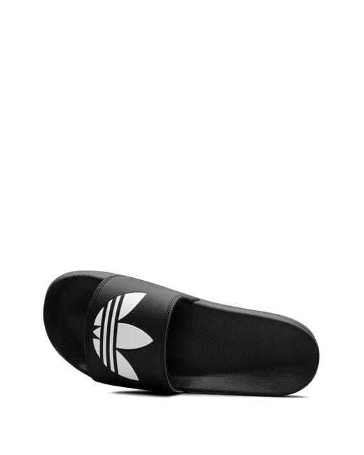 Adidas Black Adilette Lite Slides for men