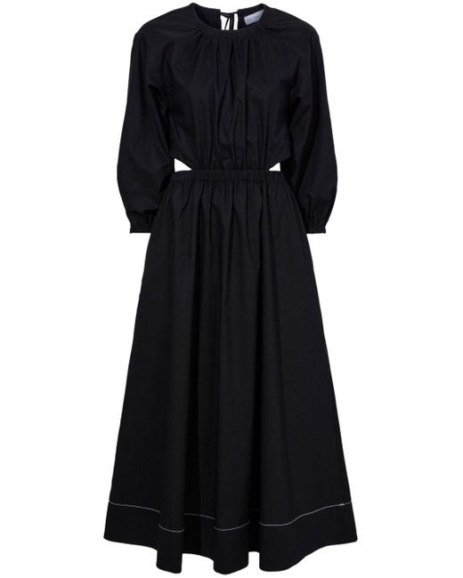 Proenza Schouler Mini-jurk Met Open Rug in het Black