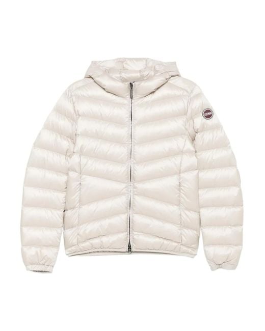 Colmar Gevoerd Jack Met Capuchon in het White