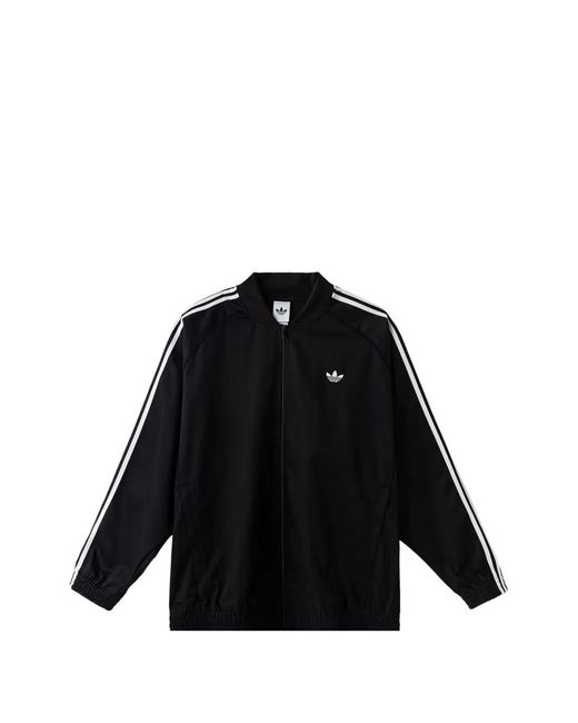 Adidas Black Sst Adicolor Classics Cotton Twill Track Top for men