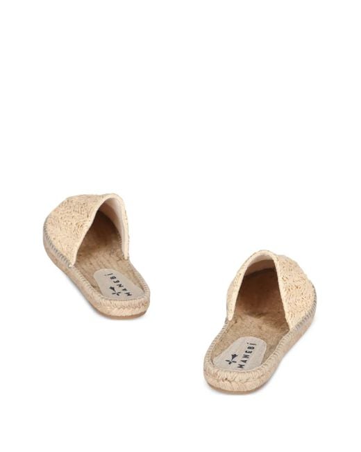 Manebí Natural Raffia Woven Espadrilles