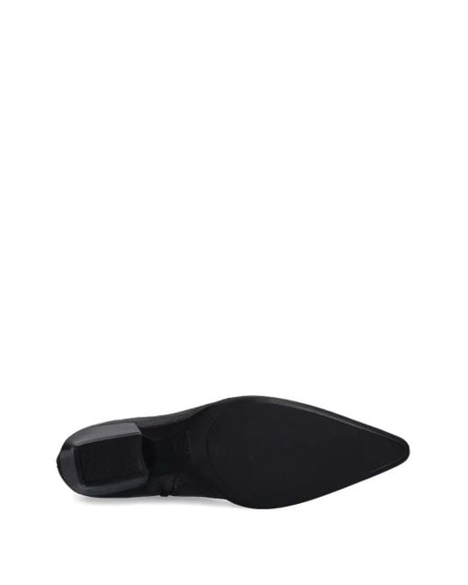 Vagabond Black 40Mm Cassie Pointed-Toe Zip Boots