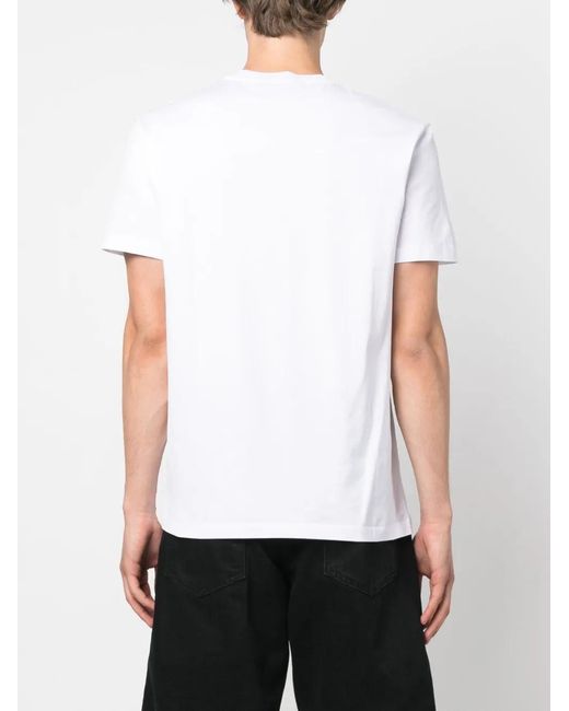 Neil Barrett White Jurassic Park & Fair Isle Thunderbolt T-Shirt for men