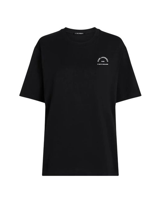 Karl Lagerfeld Black Rue St-Guillaume Oversized T-Shirt