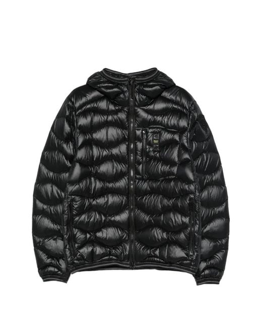 Doudoune À Capuche Blauer pour homme en coloris Black
