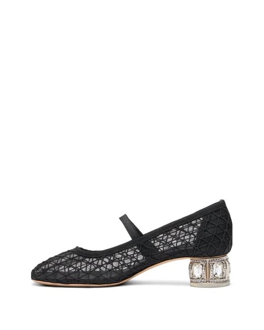 Casadei Black Belle Epoque Jewel-Heel Pumps