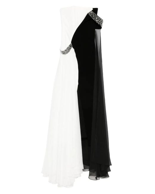 Jean Louis Sabaji Black Embellished Maxi Dress