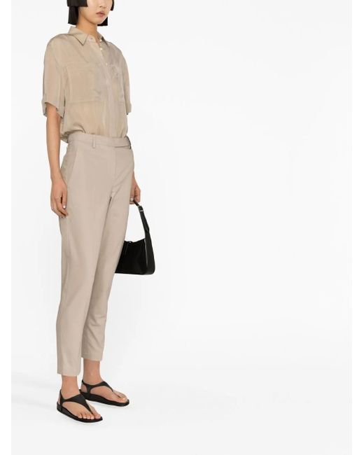 Brunello Cucinelli Cropped Broek in het Natural