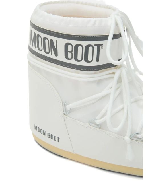 Stivali Icon Imbottiti Con Stampa di Moon Boot in White