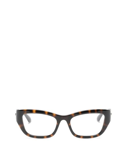 Gucci Brown Tortoiseshell-Effect Interlocking-Logo Glasses