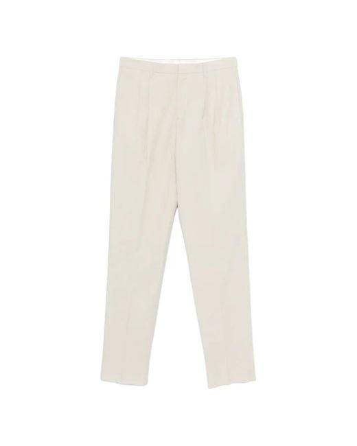 Lardini White Pantalon Ample À Pinces for men