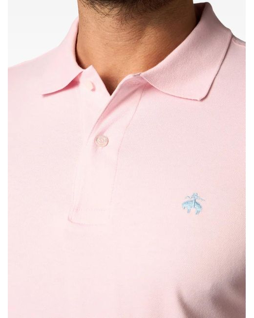 Brooks Brothers Poloshirt Aus Baumwoll-Piqué in Pink für Herren