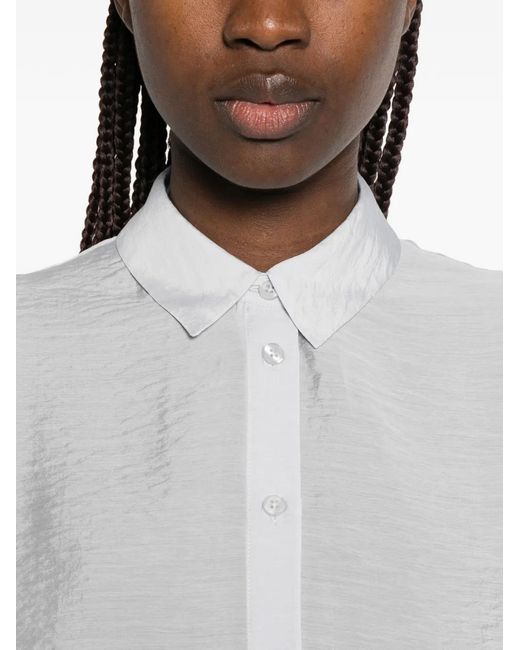 Samsøe & Samsøe White Samina Short-Sleeve Shirt