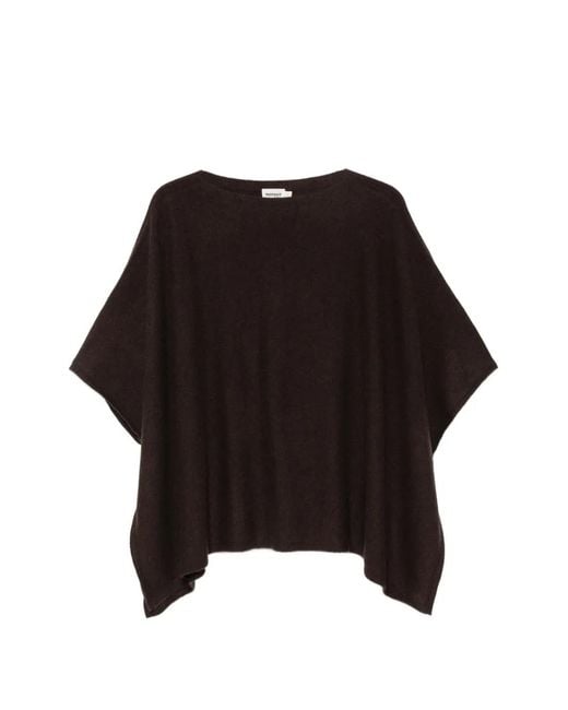 Not Shy Black Pamina Cashmere Poncho