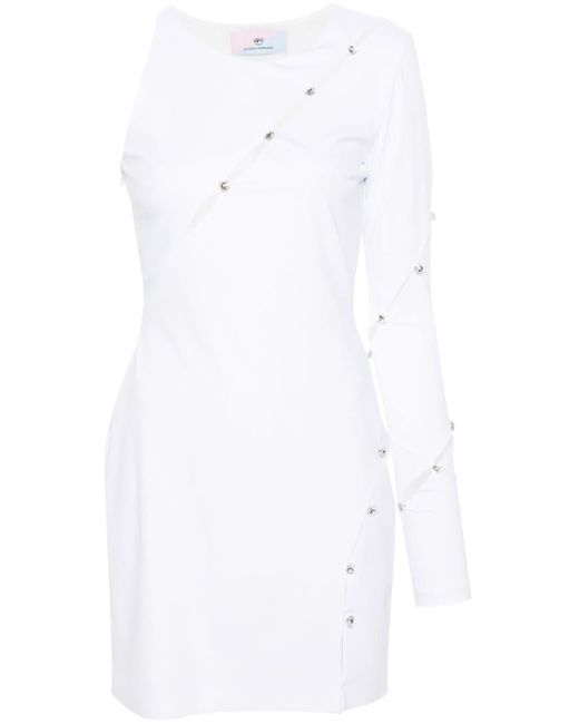 Robe courte à ornements Chiara Ferragni en coloris White