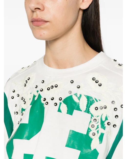 Sea Blue Georgie Embellished T-Shirt