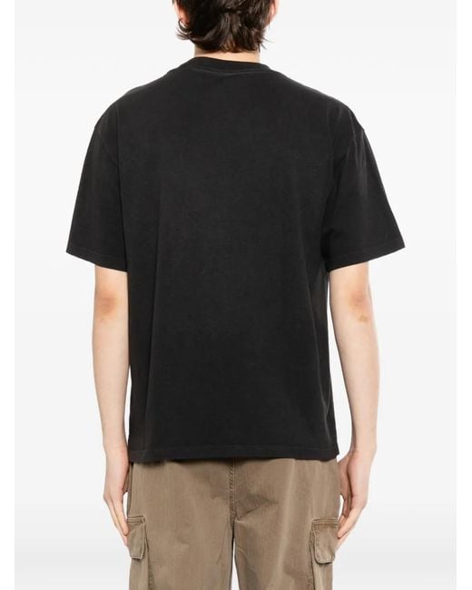Melt Black Graphic-Print T-Shirt for men