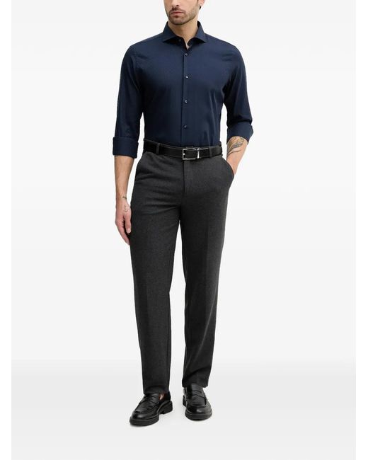 Joop! Blue Patterned Button-Up Shirt for men