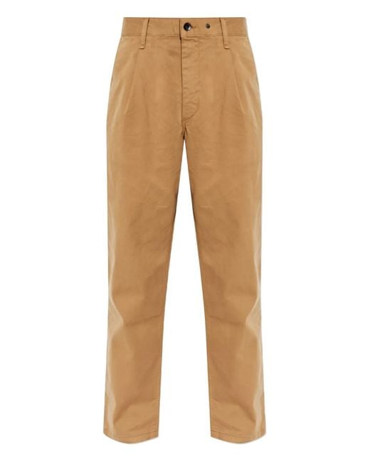 Rag & Bone Natural Evan Pleated Chino Trousers for men