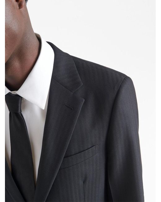 Costume en laine à veste à simple boutonnage Prada pour homme en coloris  Noir | Lyst