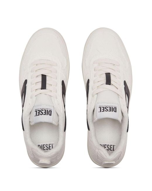 DIESEL White S-ukiyo Denim Sneakers for men