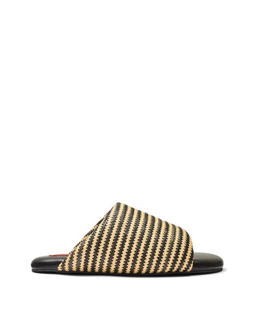 Simon Miller White Stripe Bubble Sandals