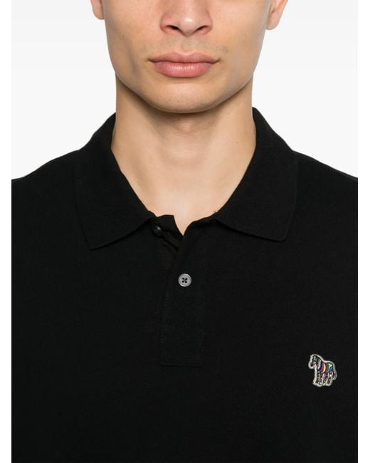 Paul Smith Black Zebra Polo for men
