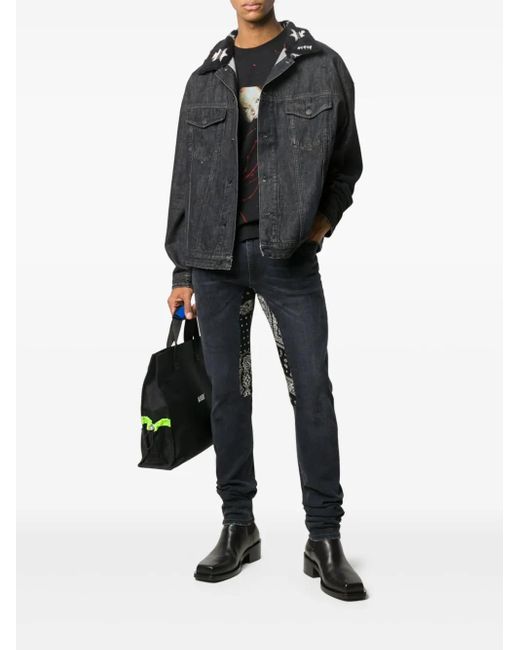 Alchemist Black Denim Jacket for men