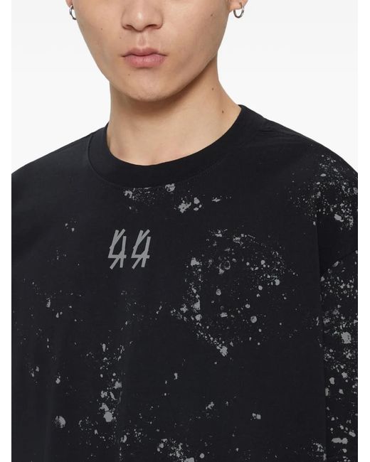 44 Label Group Black Cotton T-Shirt