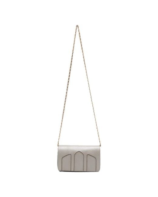 Delage White Sac À Bandoulière En Cuir