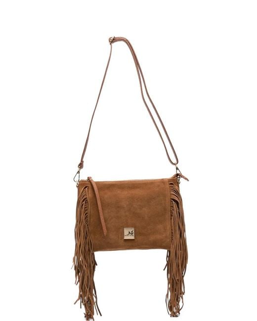 Marc Ellis Brown Calira Fringed Cross Body Bag