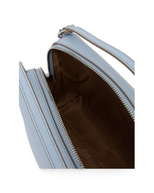 Gianni Chiarini Blue Medium Alifa Grained Handbag