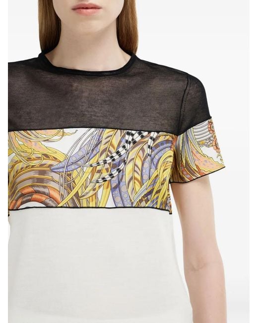 Ferragamo Black Crew-Neck T-Shirt