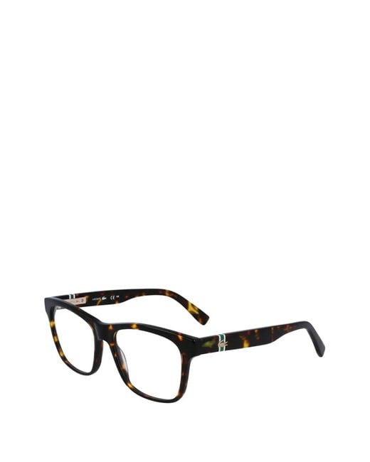 Lacoste Black Square-Frame Glasses