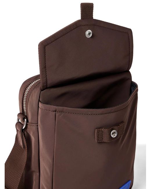 Paul Smith Brown Flap-Pocket Messenger Bag for men
