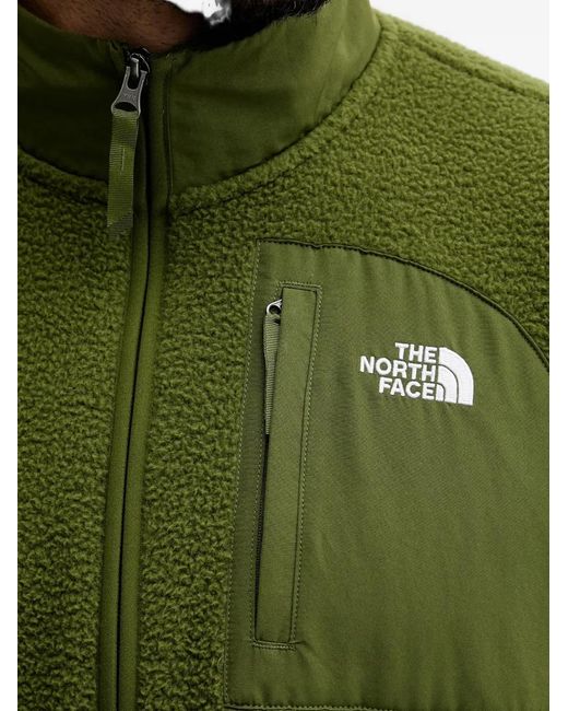 The North Face Green Yumiori Zip Pocket Fleece Sweater for men