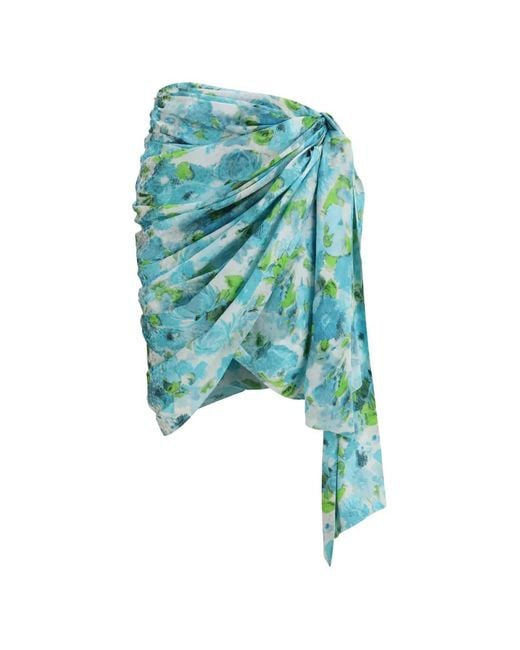 Chloé Blue Chloé Short Wrap Skirt