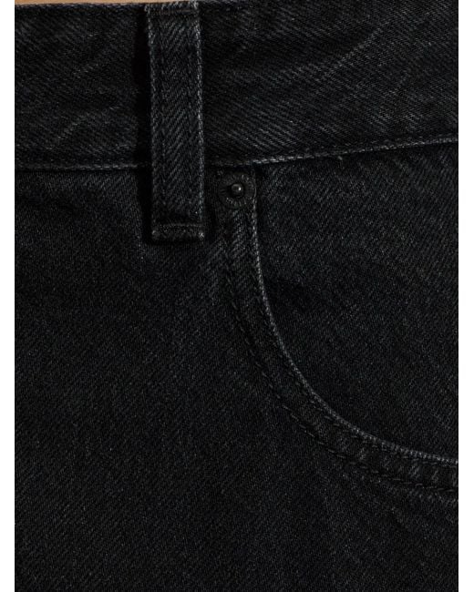 Balmain Black Jean Ample À Patch Logo for men