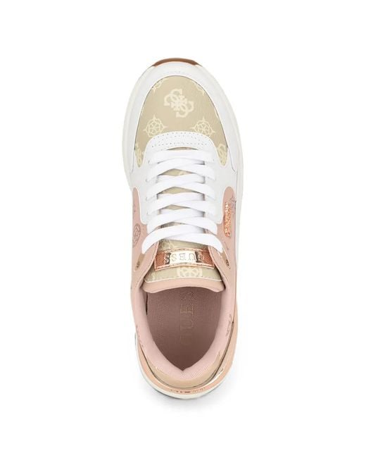 Guess Pink Moxea 4G Logo Sneakers