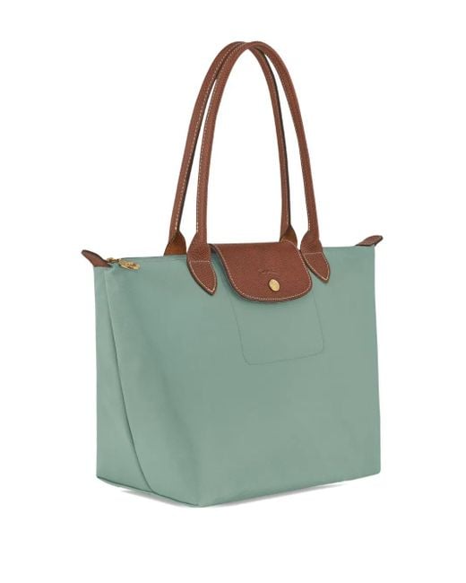 Bolso de hombro Le Pliage Original mediano Longchamp de color Green