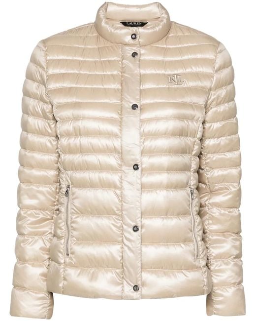 Ralph Lauren Natural Mock-Neck Down Jacket