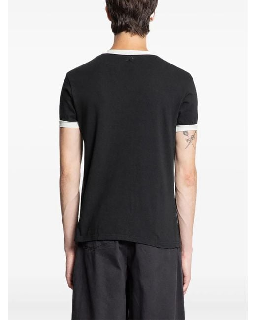 Kapital Black Ringer T-Shirt for men