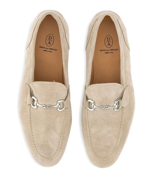 Duca Degli Abruzzi Natural Vasco Kaleido 129 Suede Loafers for men