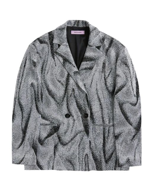 MACCAPANI Gray Tats Swirl Blazer