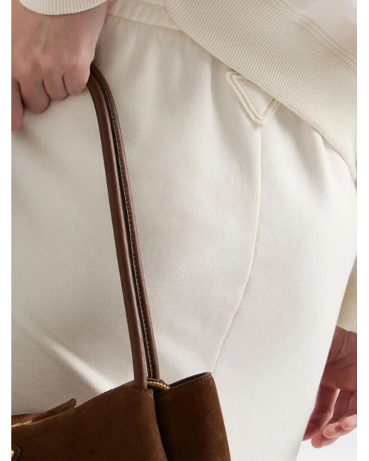 Prada White Cotton Midi Skirt